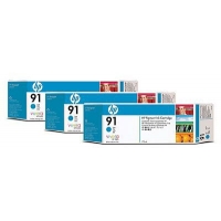 PACK 3 HP 91 Cian DesignJet C9483A Z6100 