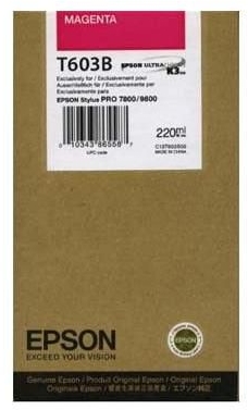 Epson T603B Magenta Original STYLUS PRO 7800 / 9800 C13T603B00