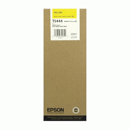 Epson T5444 Amarillo Original 220ml Stylus Pro/9600/7600/4000C8 