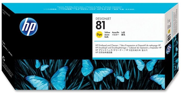 HP 81 Cabezal Amarillo Original C4953A
