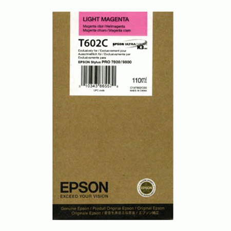 Epson T602C Light Magenta Original STYLUS PRO 7800 / 9800 C13T602C00 