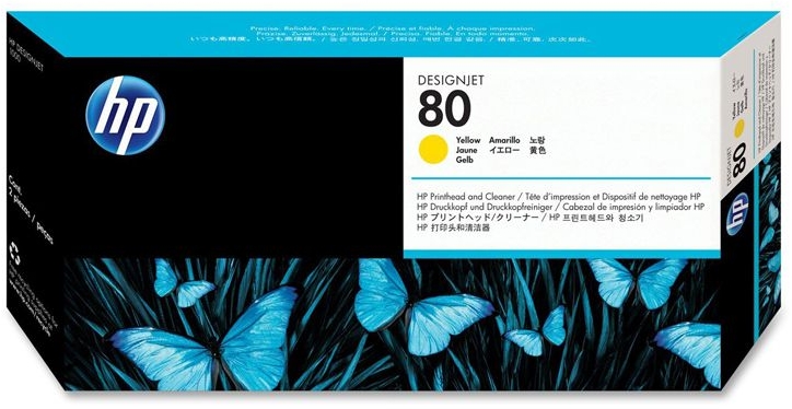 HP 80 Cabezal Amarillo Original C4823A