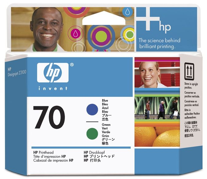 CABEZAL - HP 70 Verde y Azul Original C9408A