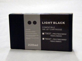 Cartucho alternativo a Epson T6037 Negro Light Pigmentada C13T603700 Tinta barata