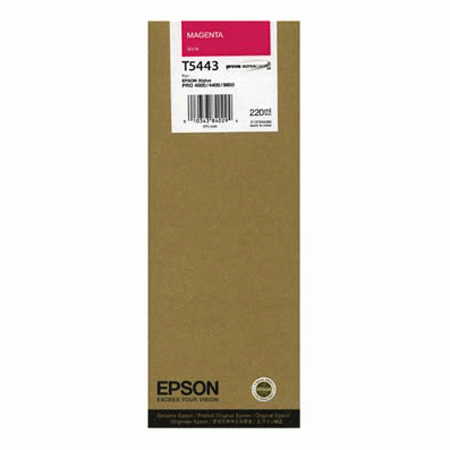 Epson T5443 Magenta Original 220ml Stylus Pro/9600/7600/4000C8 