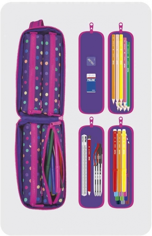 Multiportatodo Milan 08872DT - 4 Estuches en 1
