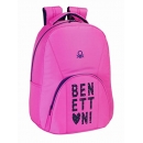 Mochila Benetton Hearts, adaptable a Carro 32 x 44 cm Safta 611651571