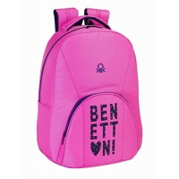 Mochila Benetton Hearts, adaptable a Carro 32 x 44 cm Safta 611651571