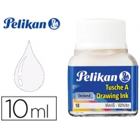 Tinta china pelikan blanco. 10ml