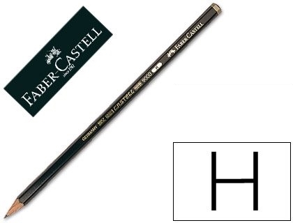 Lapiz de grafito Faber Castell 9000 H Dureza