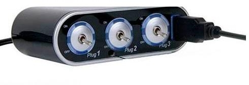 Imagen extra Ladron mechero de coche 3 tomas de corriente con interruptor - Adaptador mechero coche