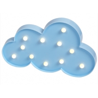 Figura de nube con 11 luces led, 20x22cm