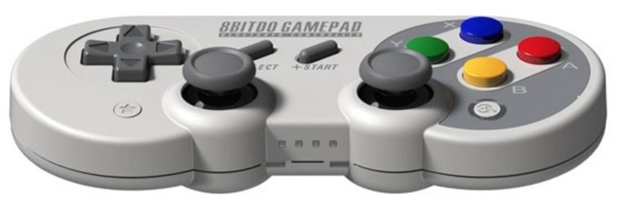 Imagen extra Gamepad 8bitdo SF30 Pro Bluetooth, gris, estilo retro SNES