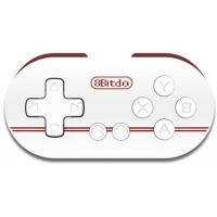 Mini gamepad 8Bitdo Zero, Bluetooth, rojo y blanco