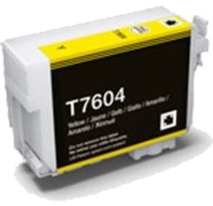 Cartucho generico de Epson T7604 Amarillo pigmentada compatible con C13T76044010 Tinta economica