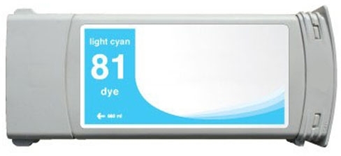 Cartucho compatible con HP 81 Cian claro - alternativo HP C4934A