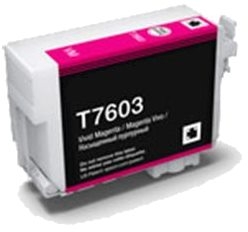 Cartucho generico de Epson T7603 Magenta pigmentada compatible con C13T76034010 Tinta economica