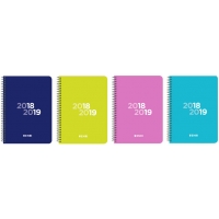 AGENDA ESCOLAR ENRI CUARTO SEMANA VISTA CASTELLANO ESPIRAL TAPA POLIPROPILENO