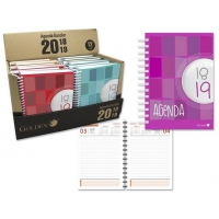 AGENDA ESCOLAR 18/19 OCTAVO DIA PAGINA ESPIRAL TAPA CARTON