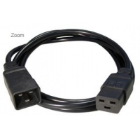 Cable Alimentación C19 a C20 (Alargador Macho Hembra) de 1.5 metros