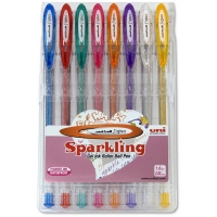 BOLIGRAFO UNI-BALL SIGNO SPARKLING 1,0MM PURPURINA 8 COLORE