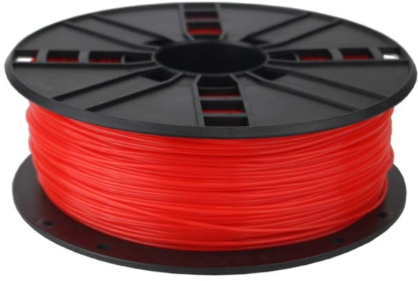 Filamento PLA Rojo fluor - 1Kg Bobina Basic economica - 1.75mm