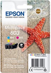 PACK 3 Cartuchos EPSON 603 Original T03U540 Baja capacidad Cartucho de tinta