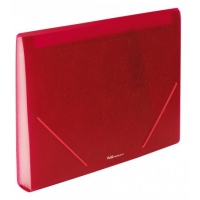 Carpeta clasificadora A4 de 13 separadores. Roja 