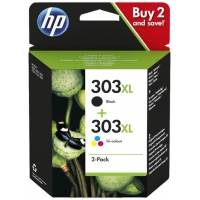 HP 303XL NEGRO + TRICOLOR MULTIPACK ORIGINAL 3YN10AE
