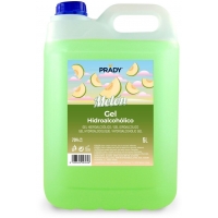Garrafa 5L Gel Hidroalcoholico aroma Melon - Alcohol 70% (Prady)