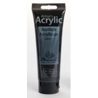 Tubo pintura acrilica NEGRO 125ml Phoenix