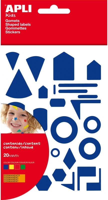 Gomets Apli Figuras Surtidas Bolsa de 20 hojas Ref. 708