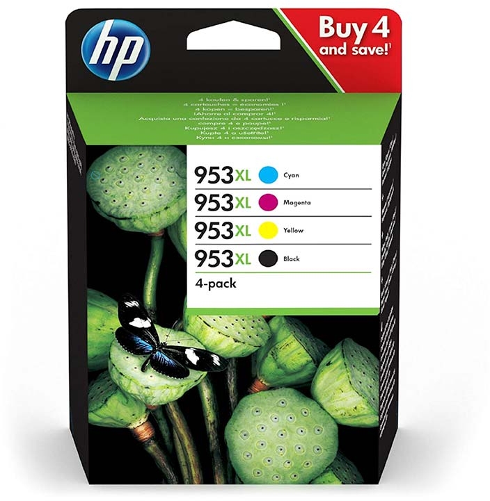 PACK 4 Cartuchos HP 953XL ALTA CAPACIDAD Original 3HZ52AE