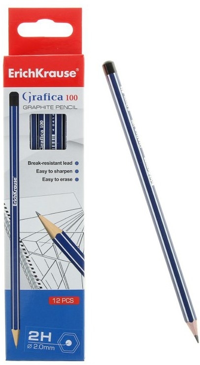 Caja de 12 Lapiceros dureza 2H ECONOMICOS 