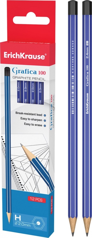 Caja de 12 Lapiceros dureza H ECONOMICOS 