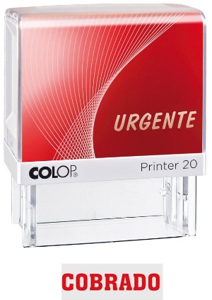 Sello automatico Colop COBRADO auto entintable cuño formula comercial