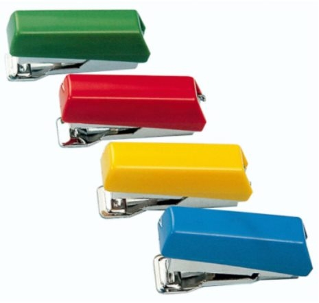 Grapadora mini PETRUS Bambina. REGALO caja 1000 grapas. Colores Surtidos