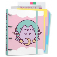 Carpebloc A4 de 4 Anillas PUSHEEN THE CAT 2