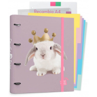 Carpebloc A4 de 4 Anillas PETS RABBITS