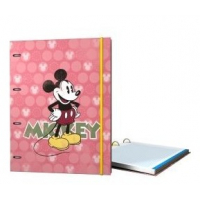Carpebloc A4 de 4 Anillas MICKEY CIRCULOS