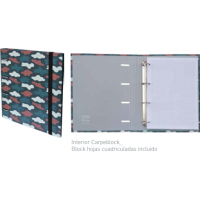 Carpebloc A4 de 4 Anillas CAMUFLAJE