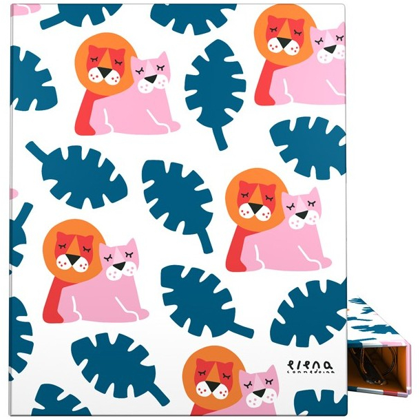 Carpeta A4 de 4 Anillas 40mm Fantasia LEONES