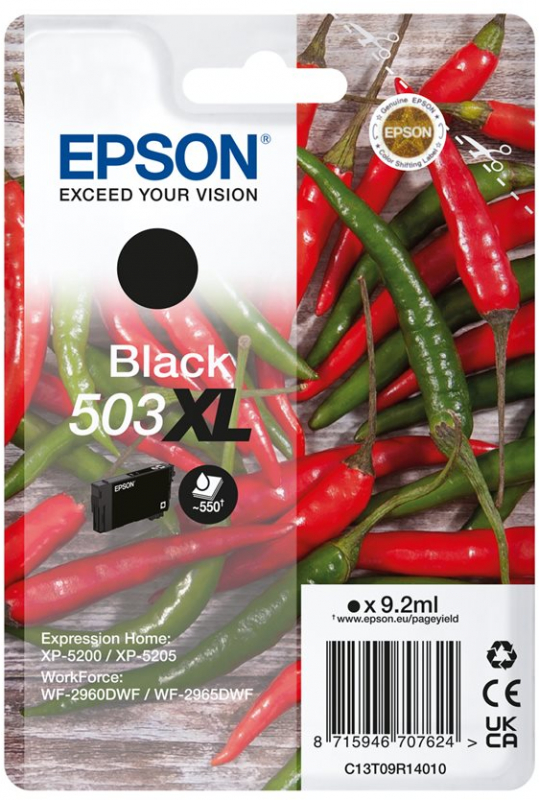 Epson 503XL Negro Cartucho de Tinta Original C13T09R14010