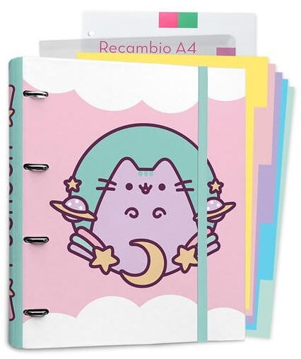 Carpebloc A4 de 4 Anillas PUSHEEN THE CAT 2