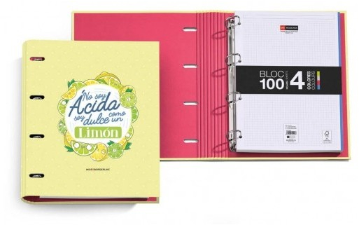 Carpebloc A4 de 4 Anillas NO SOY ACIDA