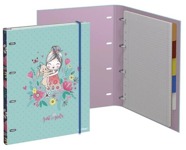 Carpebloc A4 de 4 Anillas JUST 4 GIRLS