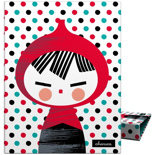 Carpeta A4 de 4 Anillas 25mm Fantasia CHARUCA DOTS