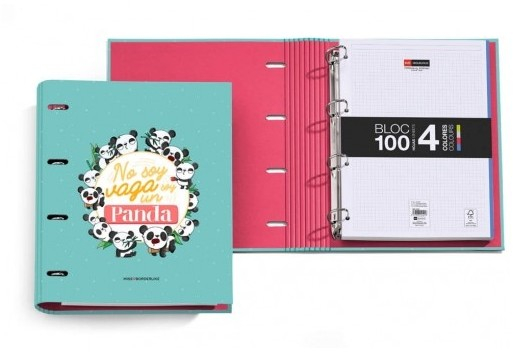 Carpebloc A4 de 4 Anillas NO SOY PANDA