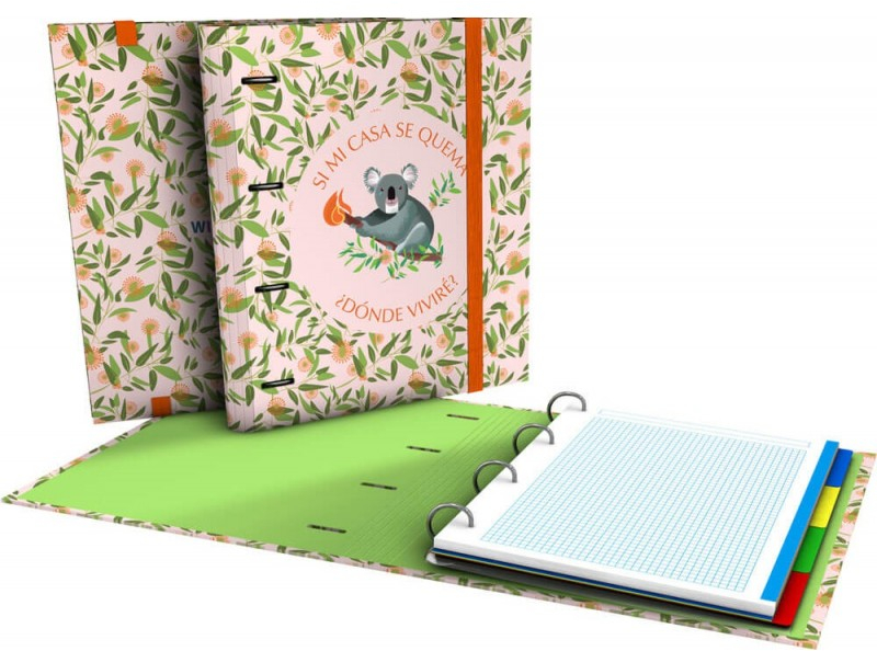 Carpebook A4 35mm 4ANILLAS PLANET21 KOALA