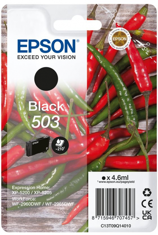 Epson 503 Negro Cartucho de Tinta Original C13T09Q14010